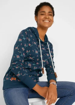 bonprix Sweat à capuche avec cordon, 100% coton|Femme Sweats