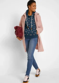 bonprix Sweat à capuche avec cordon, 100% coton|Femme Sweats