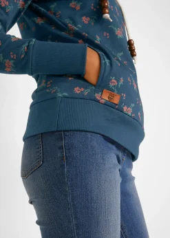 bonprix Sweat à capuche avec cordon, 100% coton|Femme Sweats