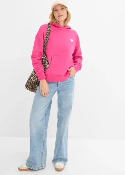 bonprix Sweat à capuche doux en coton mélangé|Femme Sweats