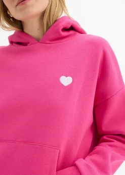 bonprix Sweat à capuche doux en coton mélangé|Femme Sweats