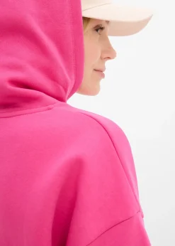 bonprix Sweat à capuche doux en coton mélangé|Femme Sweats