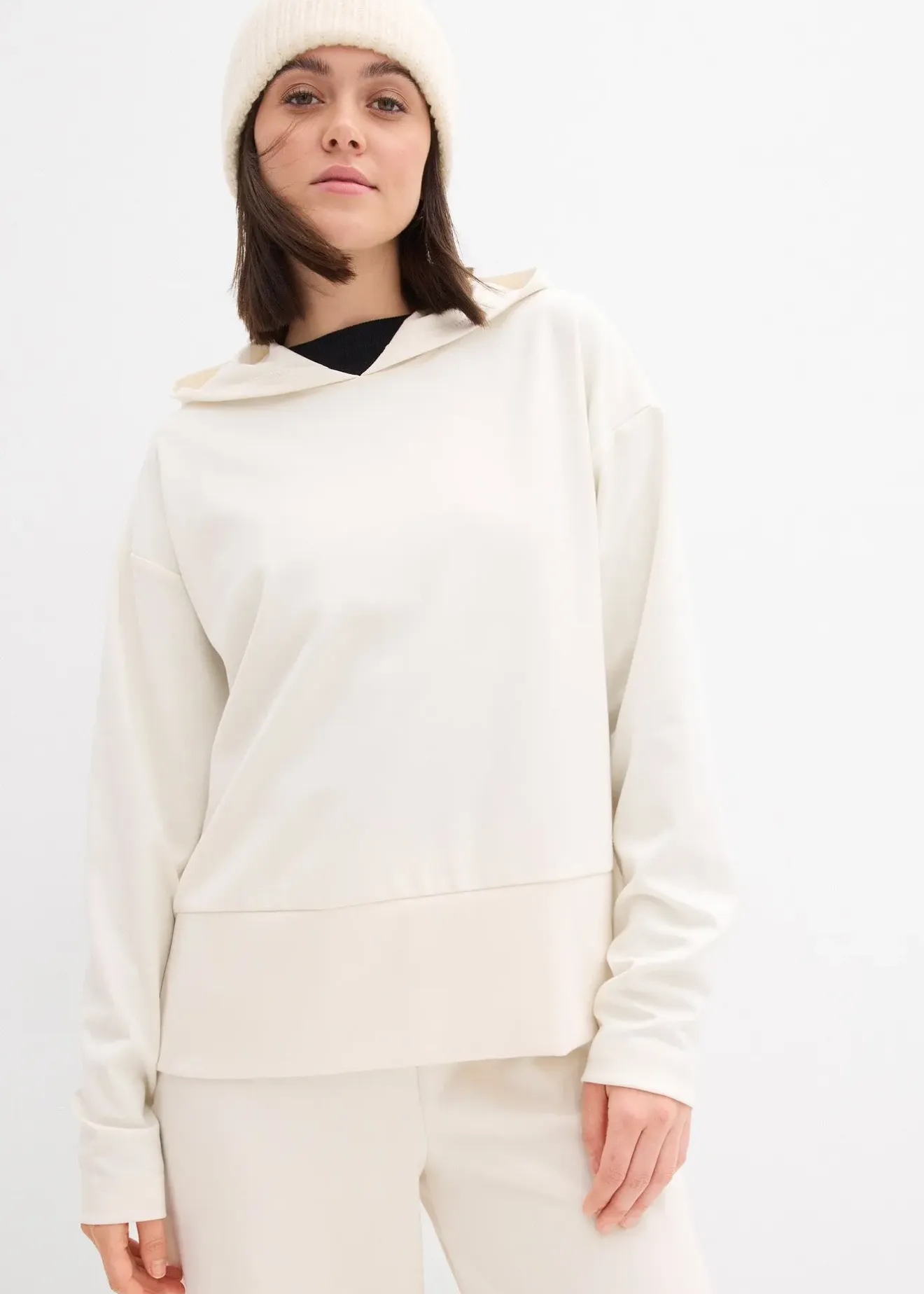 bonprix Sweat à capuche en jersey milano confortable|Femme Sweats