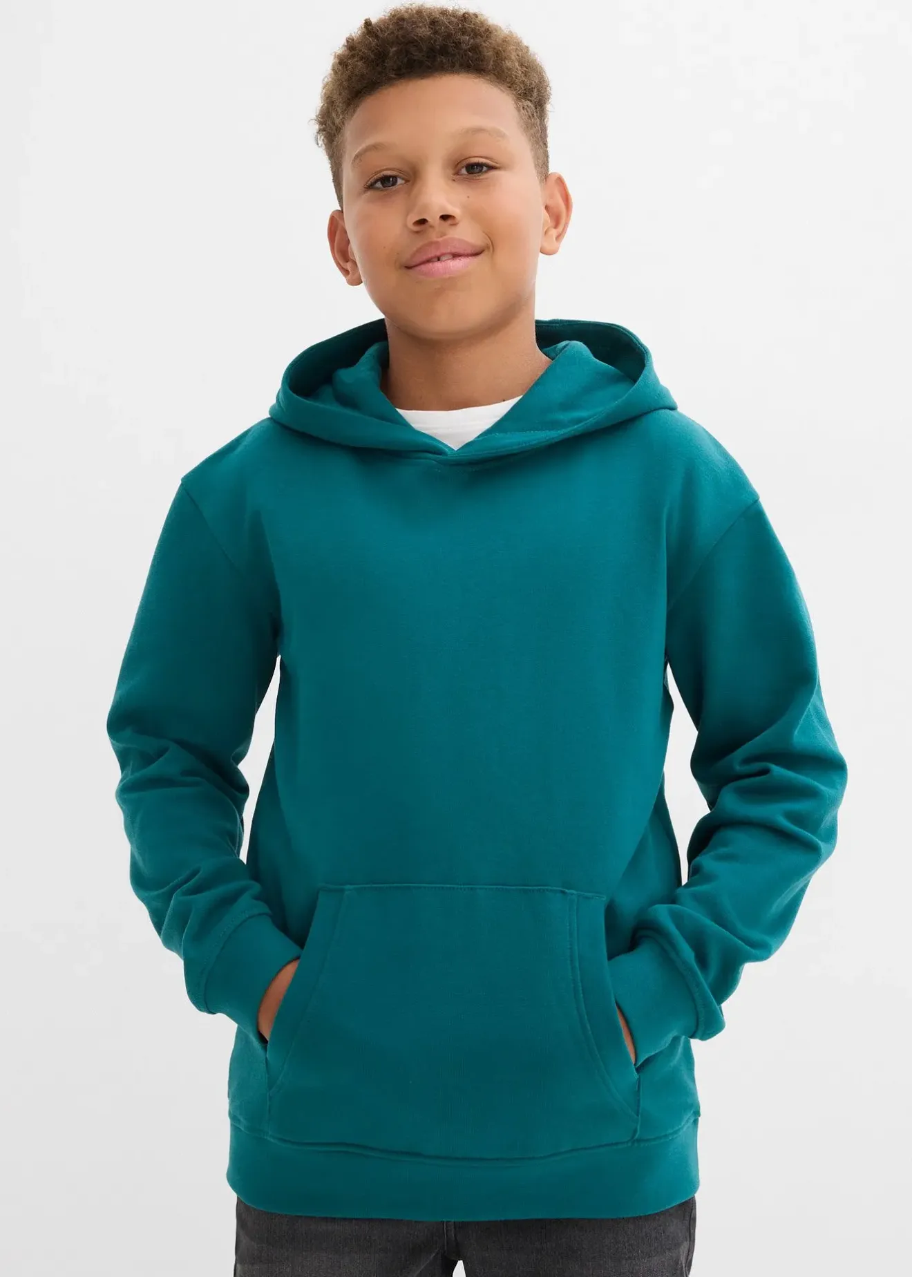 bonprix Sweat à capuche en matière douce|Enfant Vêtements Enfant|Garçons 9-16 Ans·Pulls & Sweats