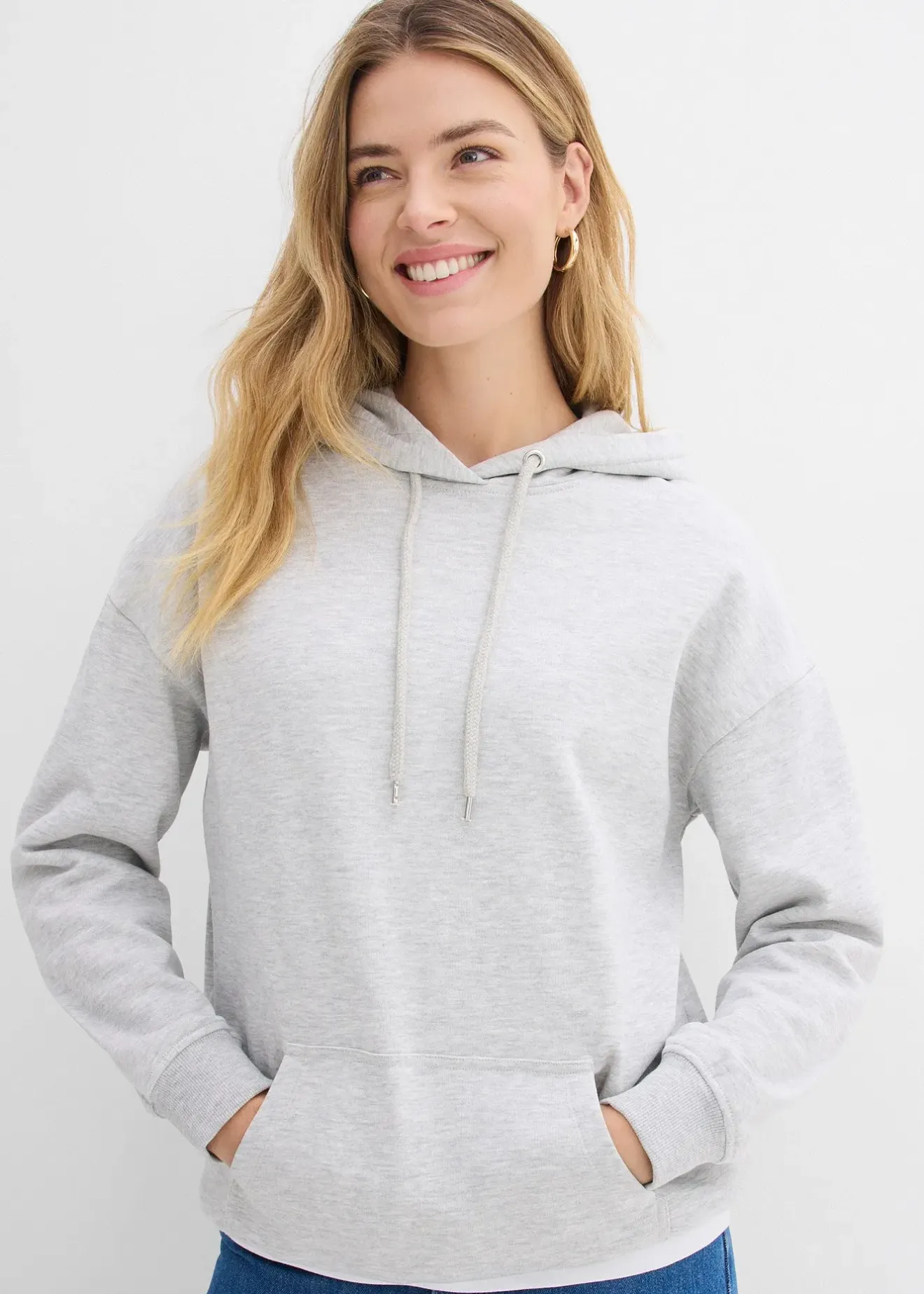 Femme bonprix Basiques|Sweats|Sweat à capuche oversize