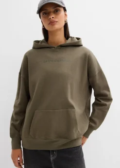 bonprix Sweat à capuche oversize 100% coton|Femme Sweats