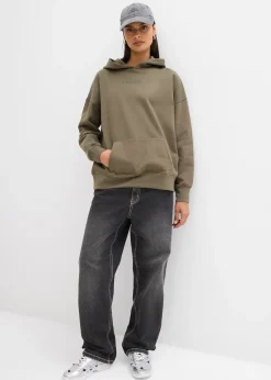 bonprix Sweat à capuche oversize 100% coton|Femme Sweats