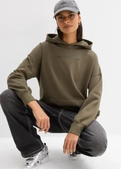 bonprix Sweat à capuche oversize 100% coton|Femme Sweats