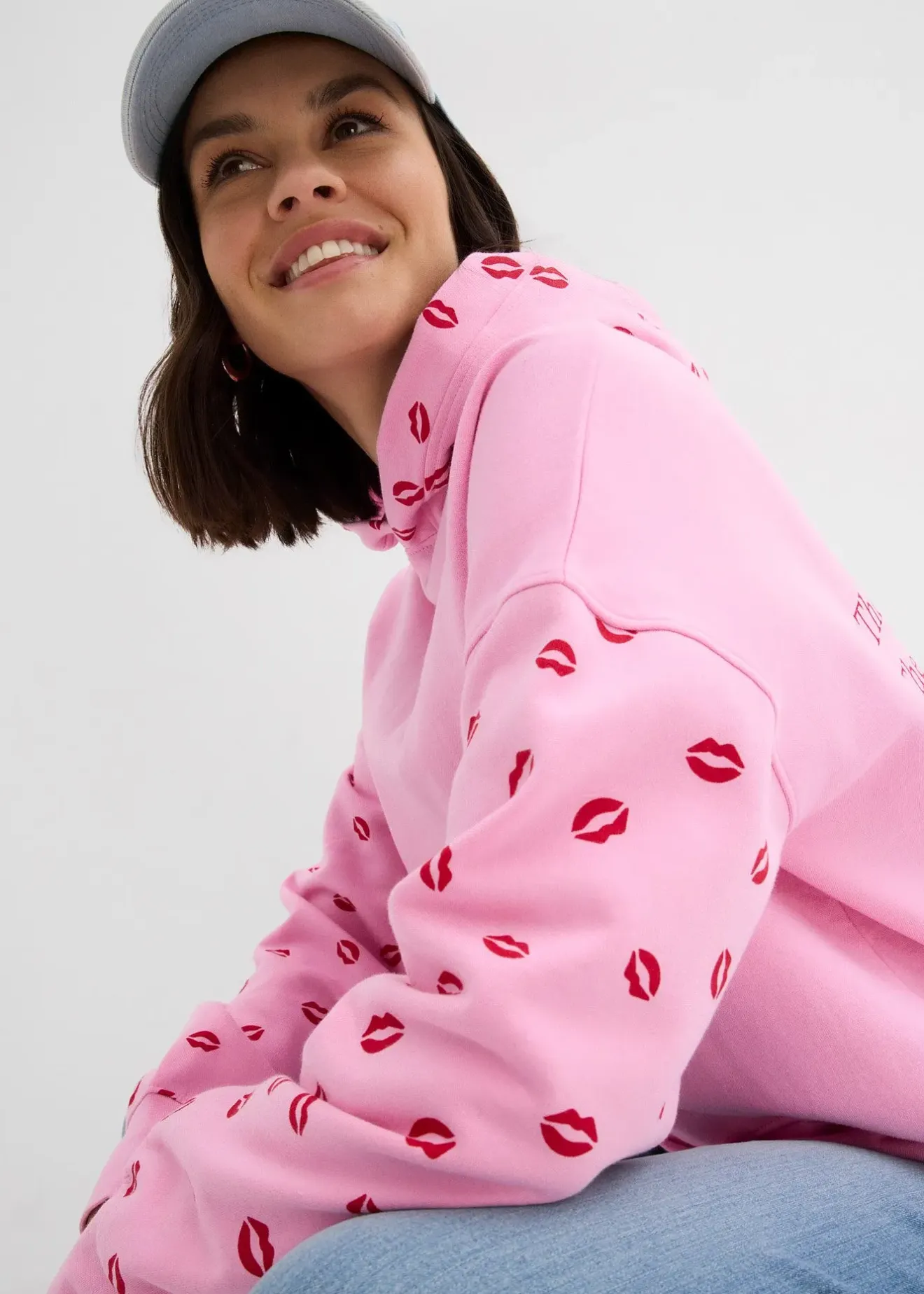 Femme bonprix Sweats|Sweat à capuche oversize 100% coton