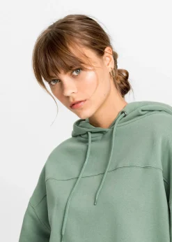 bonprix Sweat à capuche oversize en coton mélangé doux|Femme Sweats