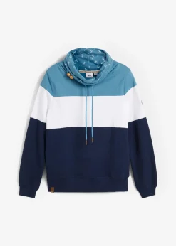 Femme bonprix Sweats|Sweat 100% coton à col imprimé