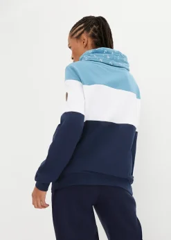 Femme bonprix Sweats|Sweat 100% coton à col imprimé