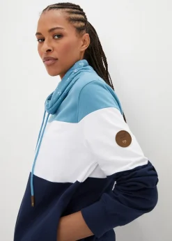 Femme bonprix Sweats|Sweat 100% coton à col imprimé