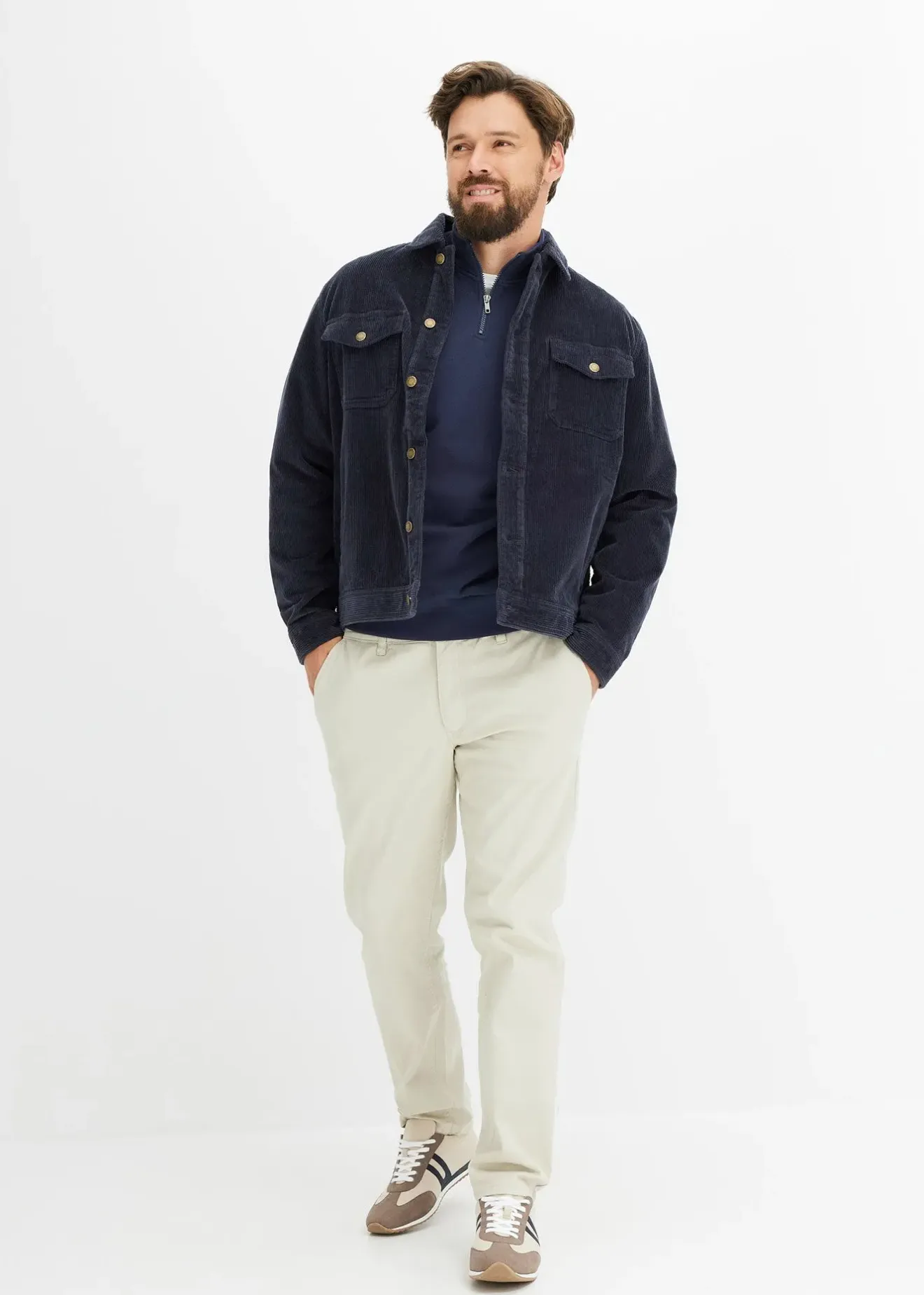 bonprix Sweat col camionneur|Homme Vêtements De Sport|Sweats