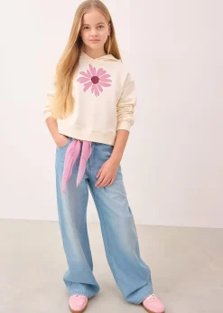 bonprix Sweat court à capuche 100% coton|Enfant Vêtements Enfant|Filles 9-16 Ans·Pulls & Sweats