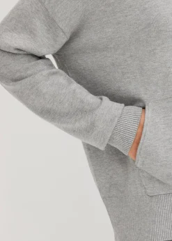 bonprix Sweat en maille à capuche et poche kangourou|Femme Maille|Pulls & Gilets