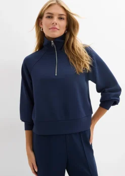 bonprix Sweat en matière néoprène douce|Femme Sweats