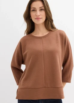 bonprix Sweat en matière texturée|Femme Sweats