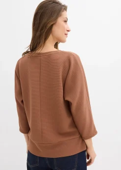 bonprix Sweat en matière texturée|Femme Sweats