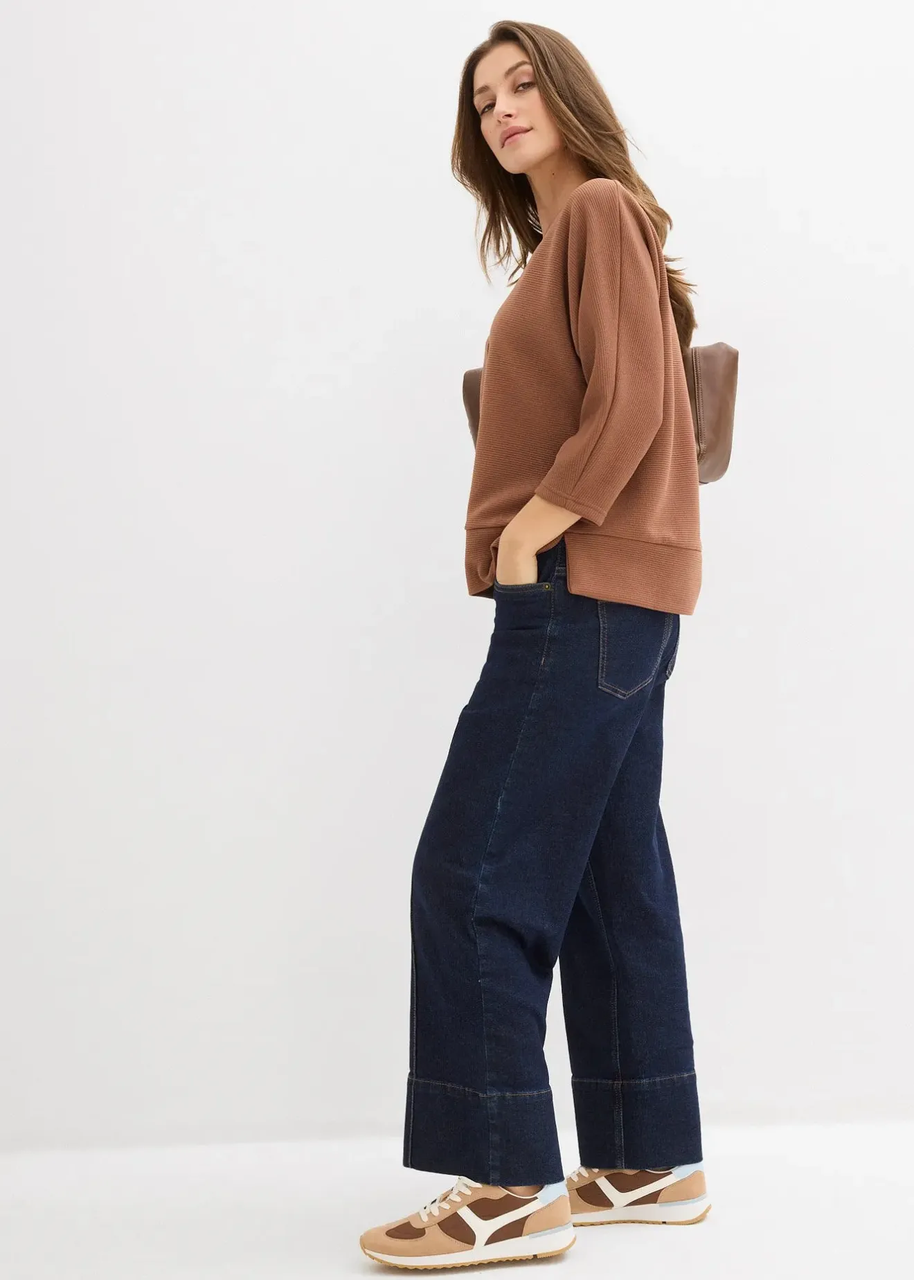 bonprix Sweat en matière texturée|Femme Sweats