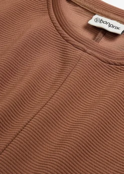 bonprix Sweat en matière texturée|Femme Sweats