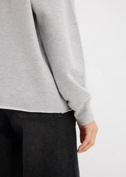 Femme bonprix Sweats|Sweat oversize à capuche et strass