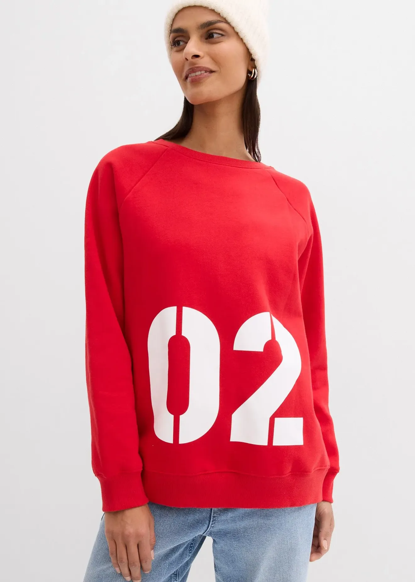 bonprix Sweat oversize 100% coton|Femme Sweats