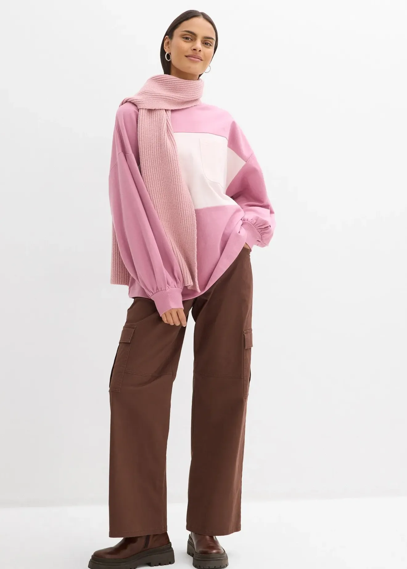 bonprix Sweat oversize 100% coton|Femme Sweats