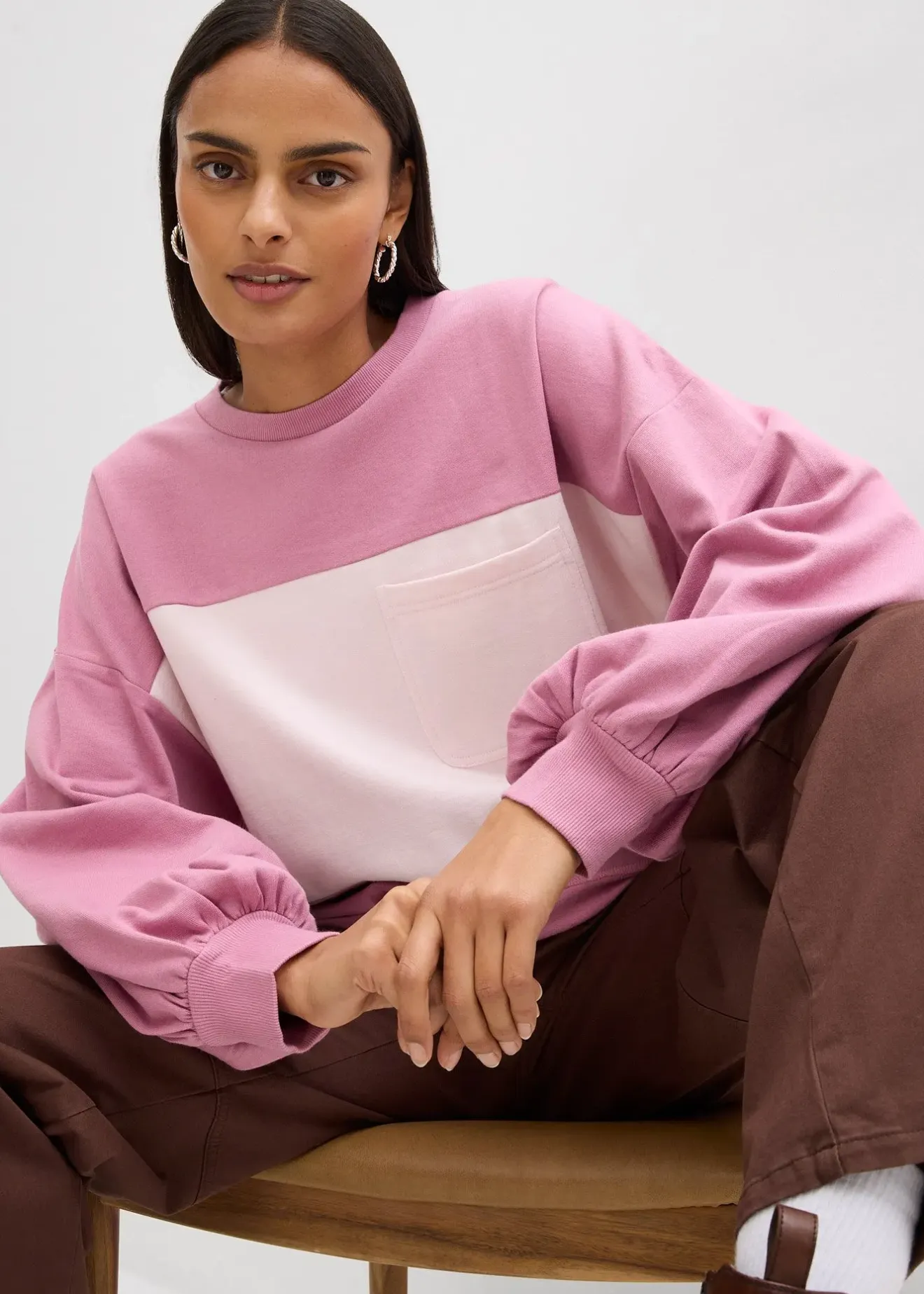 bonprix Sweat oversize 100% coton|Femme Sweats