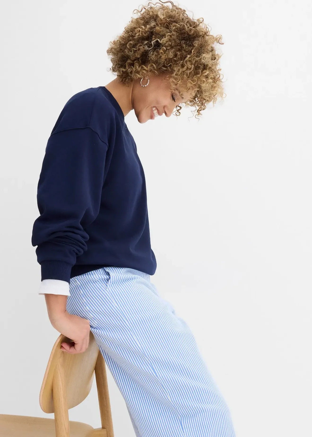 bonprix Sweat oversize 100% coton|Femme Sweats