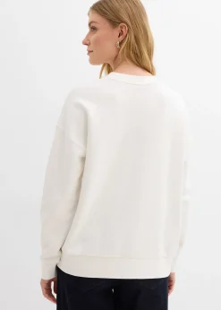 bonprix Sweat oversize 100% coton|Femme Basiques|Sweats