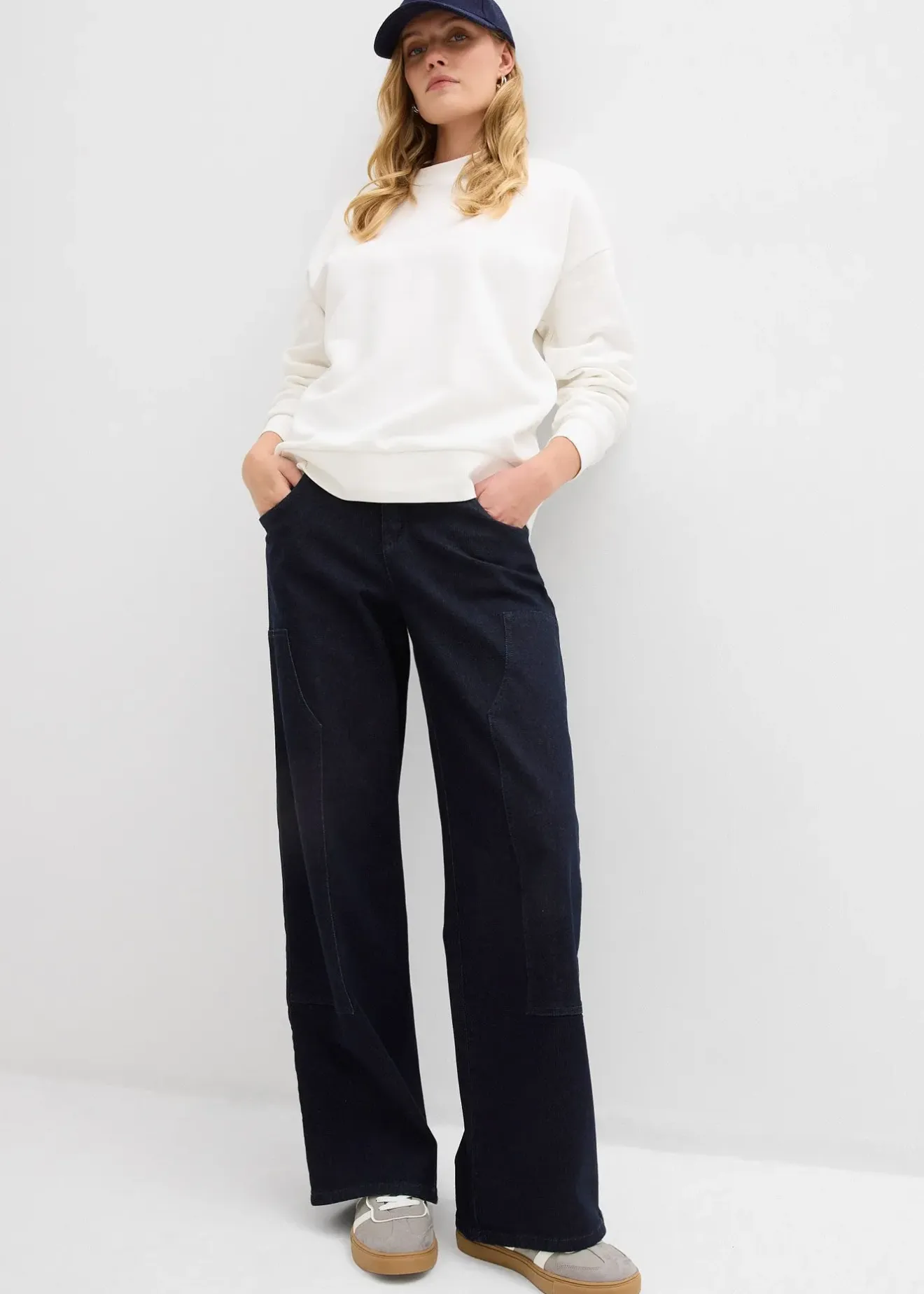 bonprix Sweat oversize 100% coton|Femme Basiques|Sweats