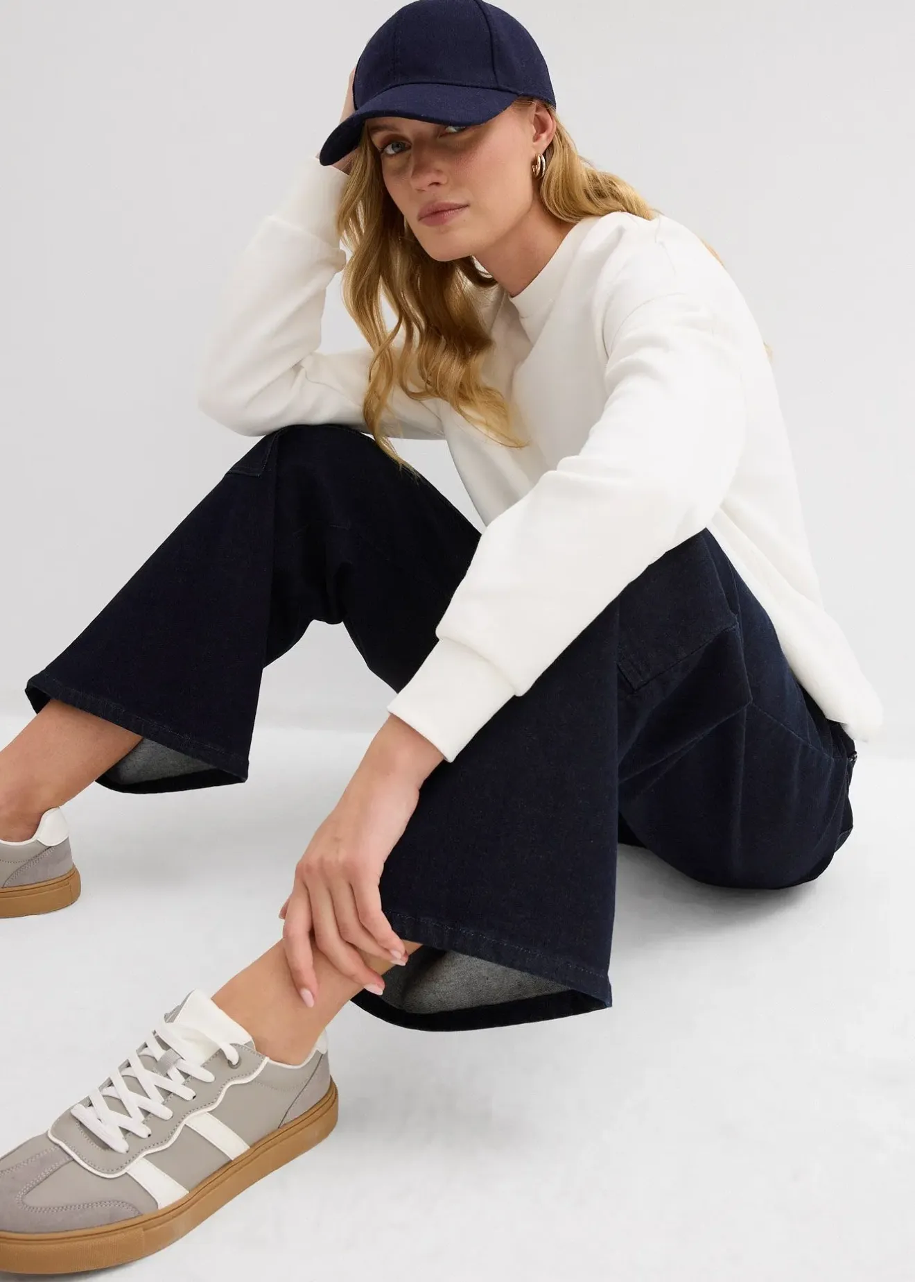 bonprix Sweat oversize 100% coton|Femme Basiques|Sweats