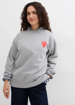 bonprix Sweat oversize en coton|Femme Sweats