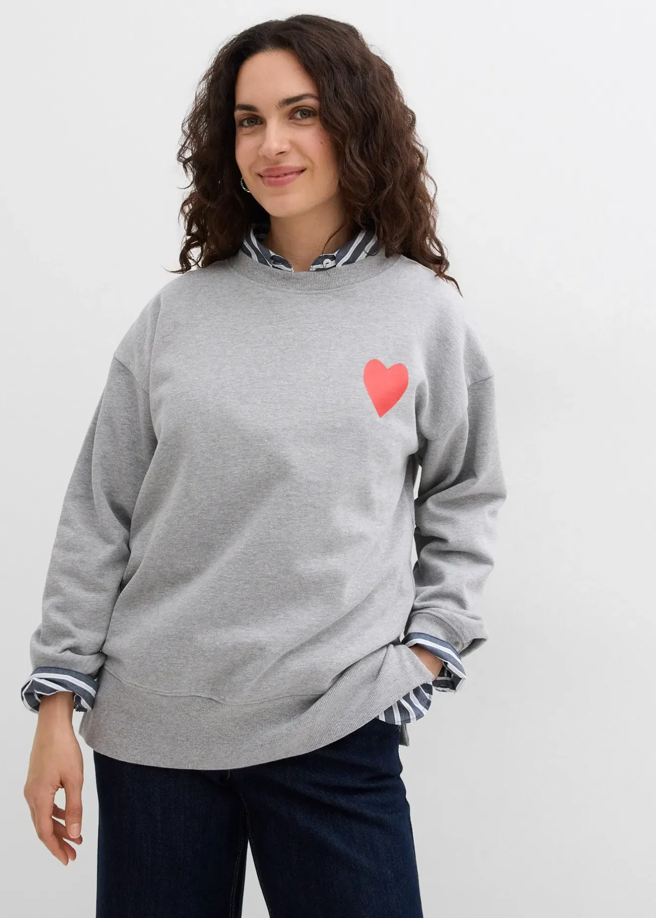 bonprix Sweat oversize en coton|Femme Sweats