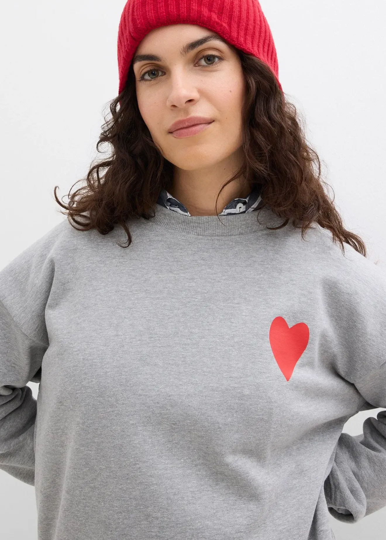 bonprix Sweat oversize en coton|Femme Sweats