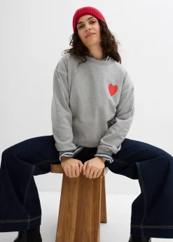 bonprix Sweat oversize en coton|Femme Sweats