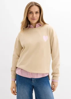 bonprix Sweat oversize en coton|Femme Sweats