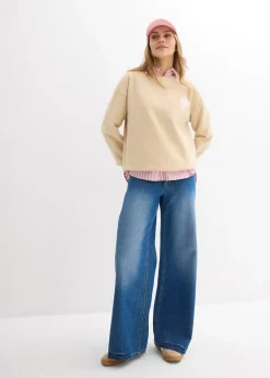 bonprix Sweat oversize en coton|Femme Sweats