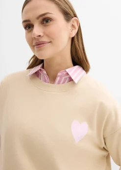 bonprix Sweat oversize en coton|Femme Sweats