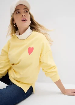 bonprix Sweat oversize en coton|Femme Sweats