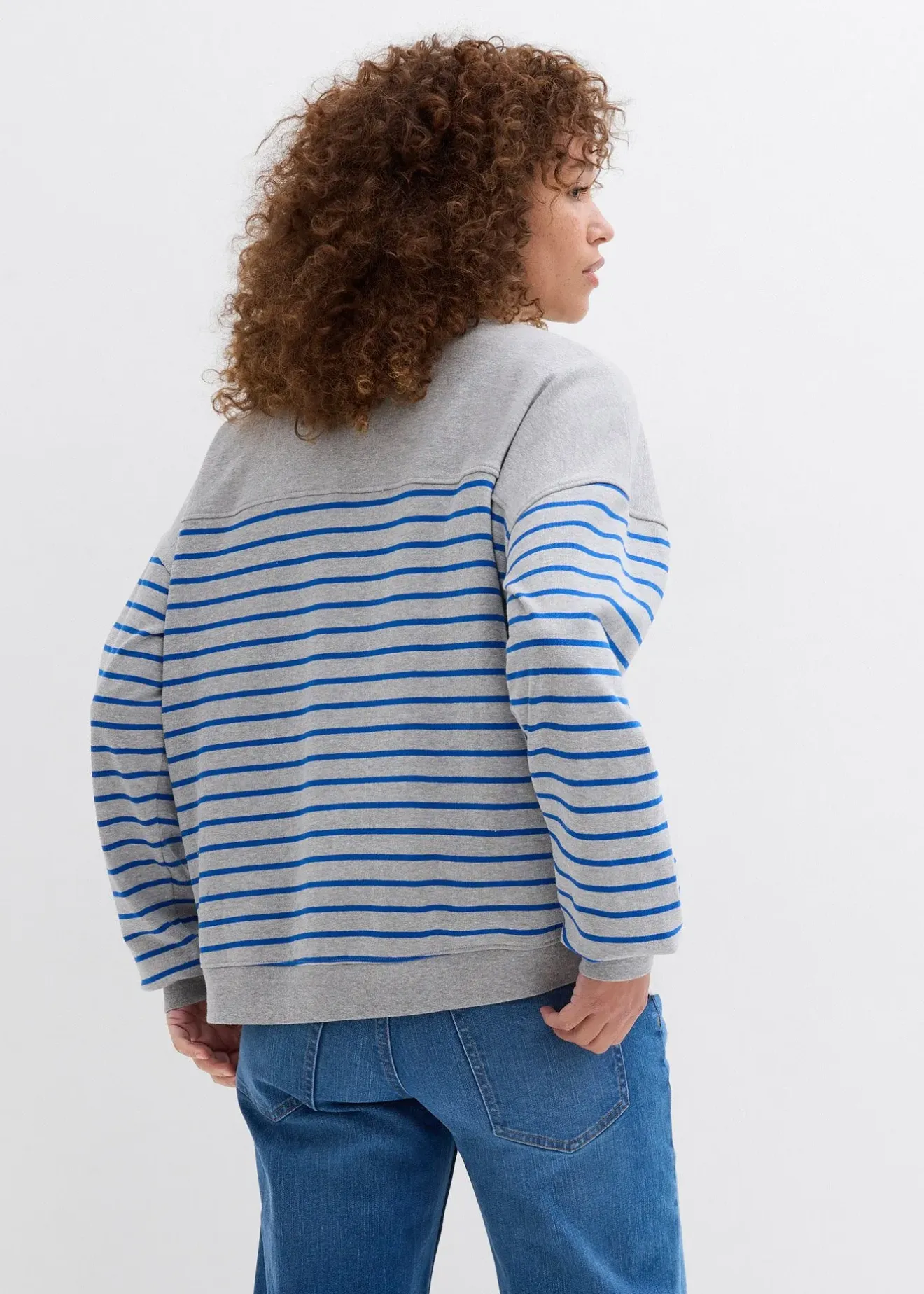bonprix Sweat oversize en coton mélangé|Femme Sweats