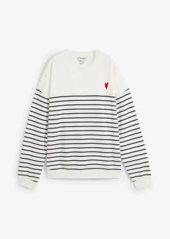 Femme bonprix Sweats|Sweat oversize en coton mélangé