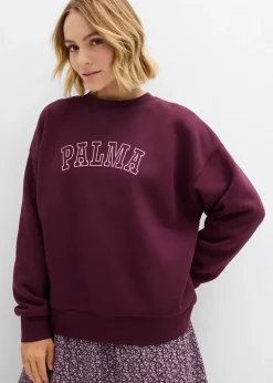 bonprix Sweat oversize en coton mélangé|Femme Sweats