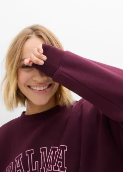 bonprix Sweat oversize en coton mélangé|Femme Sweats