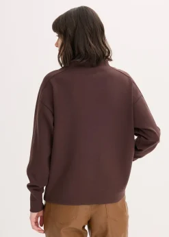 Femme bonprix Basiques|Sweats|Sweat oversize en matière néoprène douce