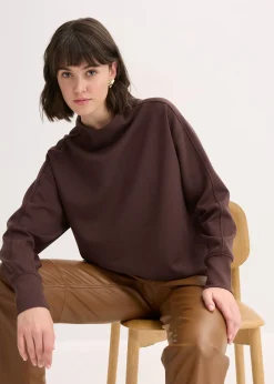 Femme bonprix Basiques|Sweats|Sweat oversize en matière néoprène douce