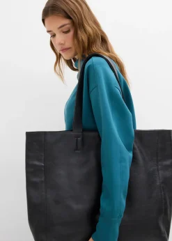 Femme bonprix Basiques|Sweats|Sweat oversize en matière néoprène douce