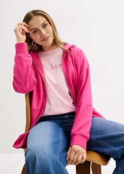 Femme bonprix Sweats|Sweat zippé à capuche