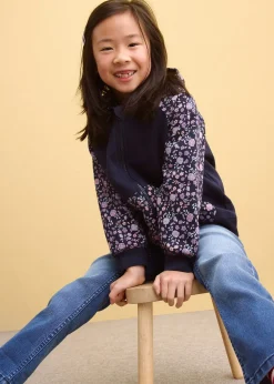 bonprix Sweat zippé à capuche 100% coton|Enfant Vêtements Enfant|Filles 2-8 Ans·Pulls & Sweats